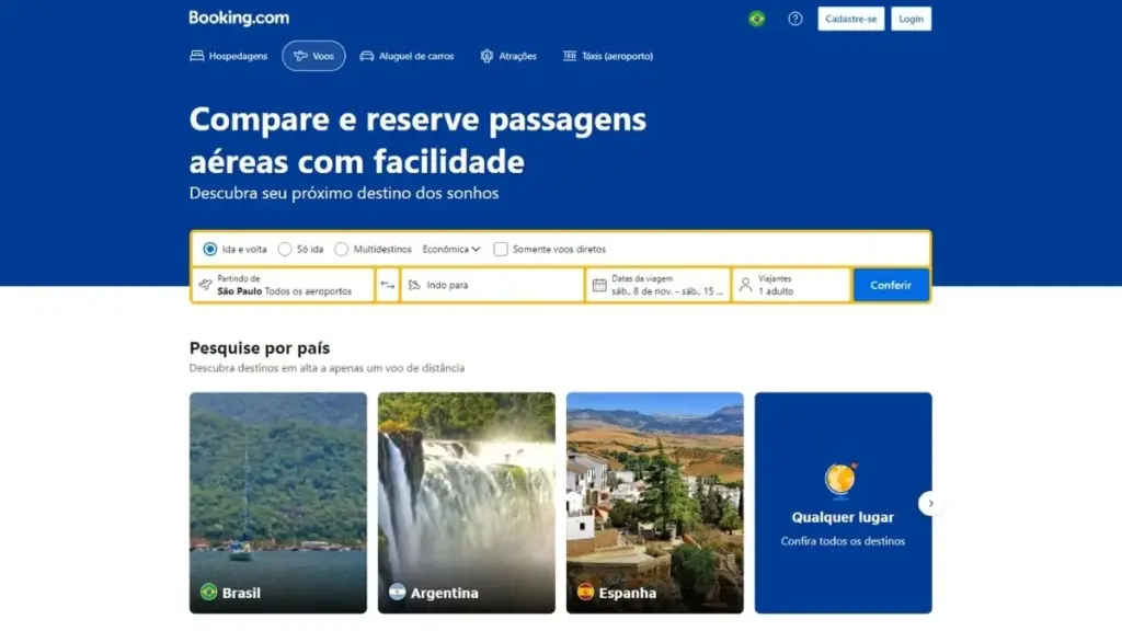 Booking passagens aéreas é confiável