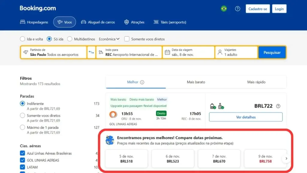 Booking passagens aéreas é confiável