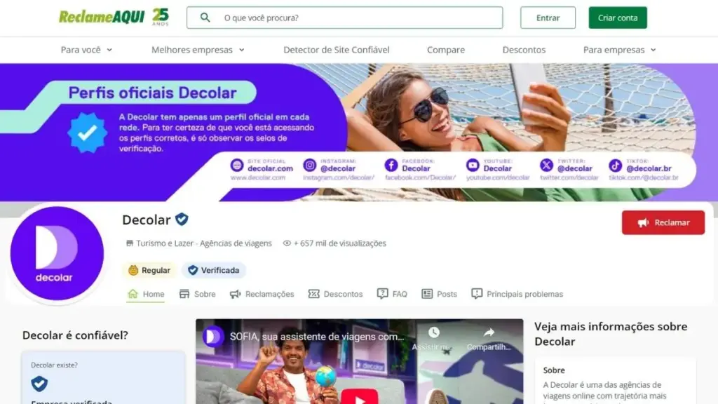 Decolar é confiável