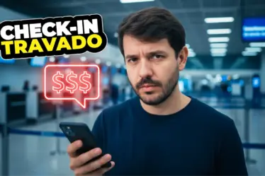 pendência financeira no check-in